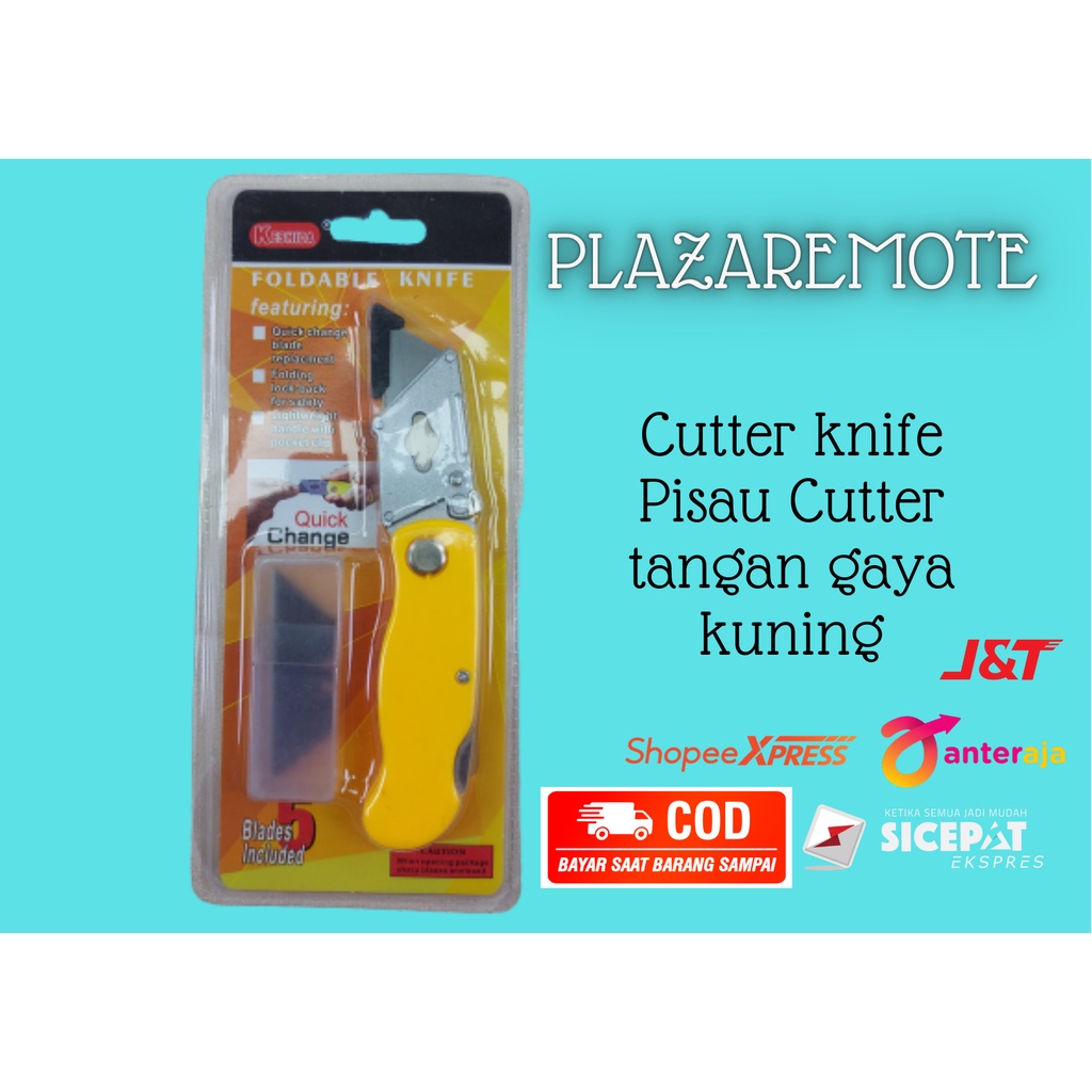 Jual PISAU POTONG GYPSUM GRC VINYL VYNIL FOLDING KNIFE Kertas Kardus ...