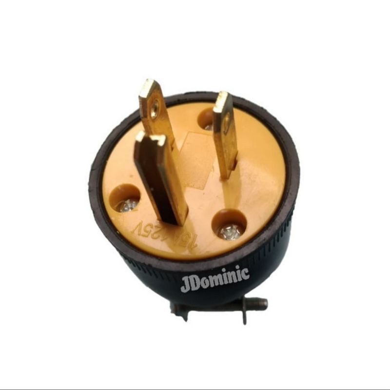 Jual steker AC plug seteker america style japan kaki 3 lubang pin ...