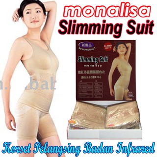 Jual Baju infra merah Pembakar Lemak Korset Pengurus Badan Monalisa  Slimming Suit Kaos Pengencang Badan