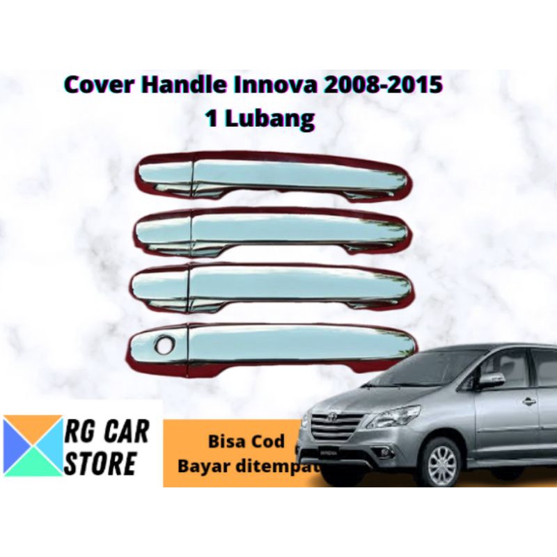 Jual COVER HANDLE INNOVA 2008-2015 1 LUBANG CHROME DIJAMIN PNP | Shopee ...