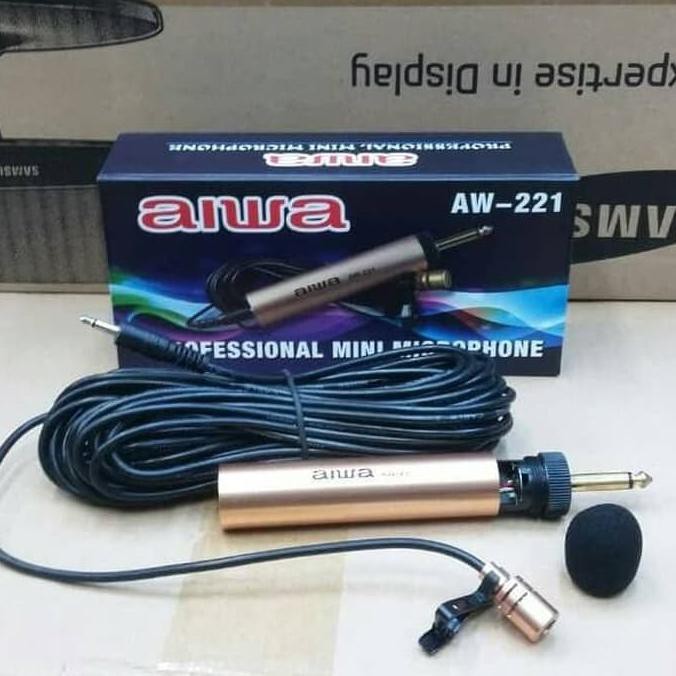 Jual MIC JEPIT AIWA AW 221 MICROPHONE CLIP ON AIWA AW221 MIC IMAM