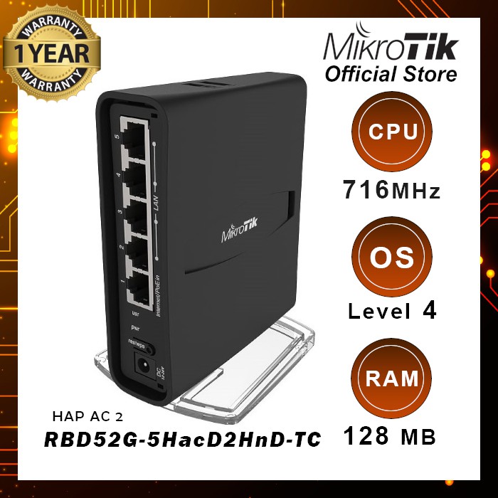 Jual MikroTik hAP ac2 RBD52G-5HacD2HnD-TC | Shopee Indonesia