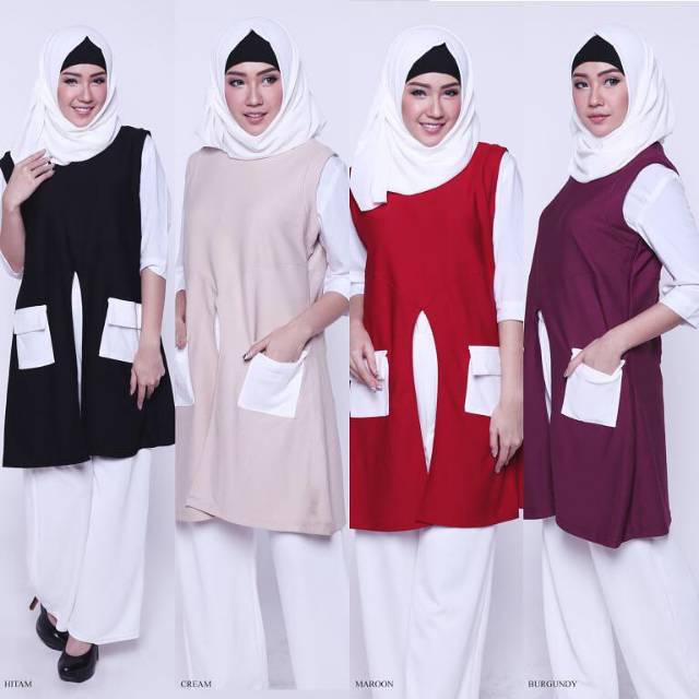Jual INVERTED POCKET TUNIC (Premium) | Shopee Indonesia
