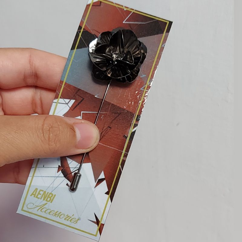 Jual Lapel pin/bros untuk jas - model bunga logam | Shopee Indonesia