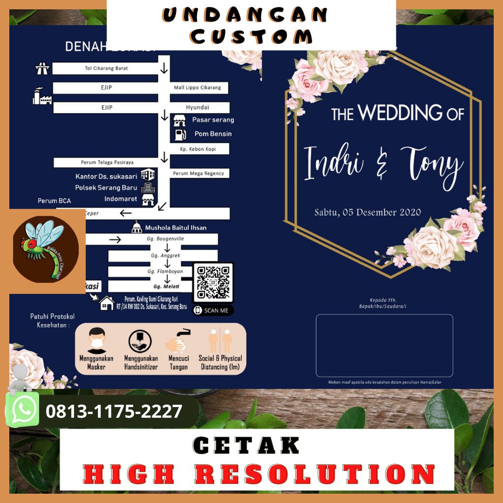 Jual CETAK UNDANGAN CUSTOM FREE DESIGN | Shopee Indonesia