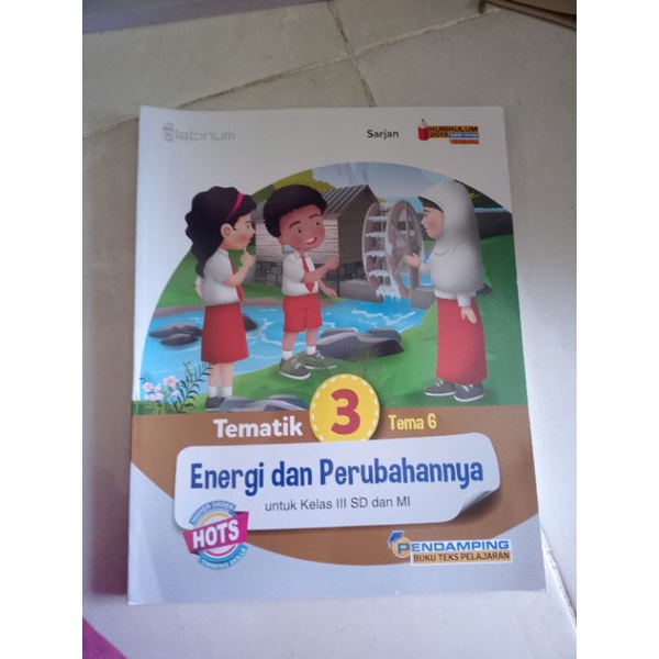 Jual Tematik 3 Tema 6 Energi Dan Perubahannya Untuk Kelas 3 SD Dan Mi ...