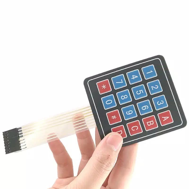 Jual Modul Membrane Switch Keypad 16 Key 4 x 4 Matrix Array 4x4 8 Pin ...