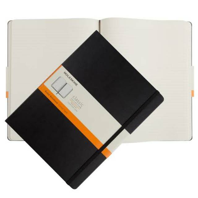 Jual Moleskine Classic Collection Ruled Notebook Black Soft Cover ...