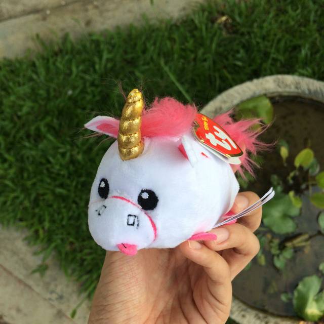 T43102 Ty Beanie Bellies Clip - Portachiavi peluche Unicorno - Skylar
