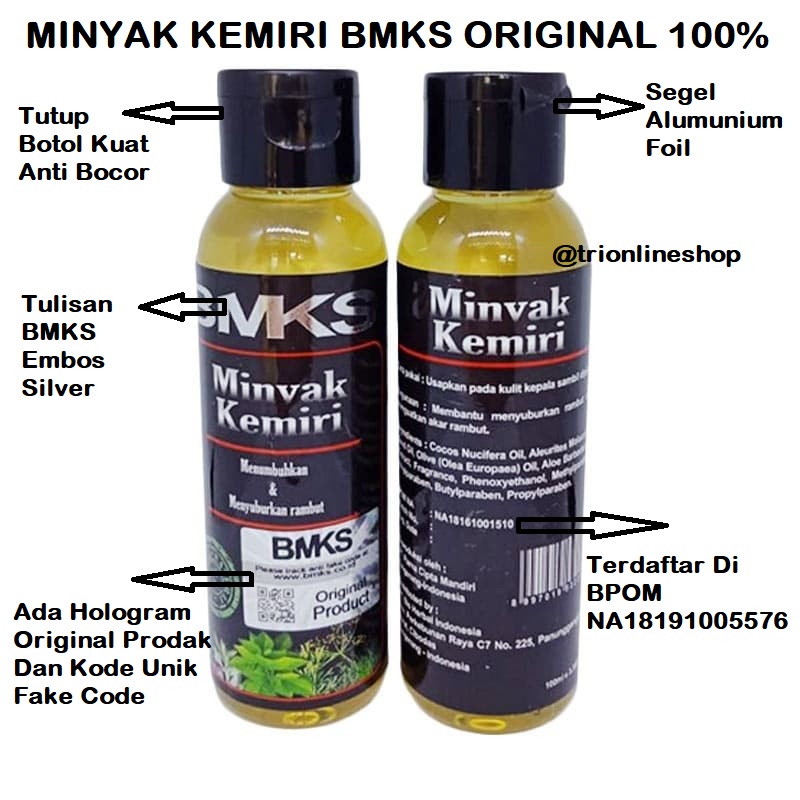 Jual BMKS ORIGINAL BPOM Minyak Kemiri / Black Magic Minyak Kemiri ...