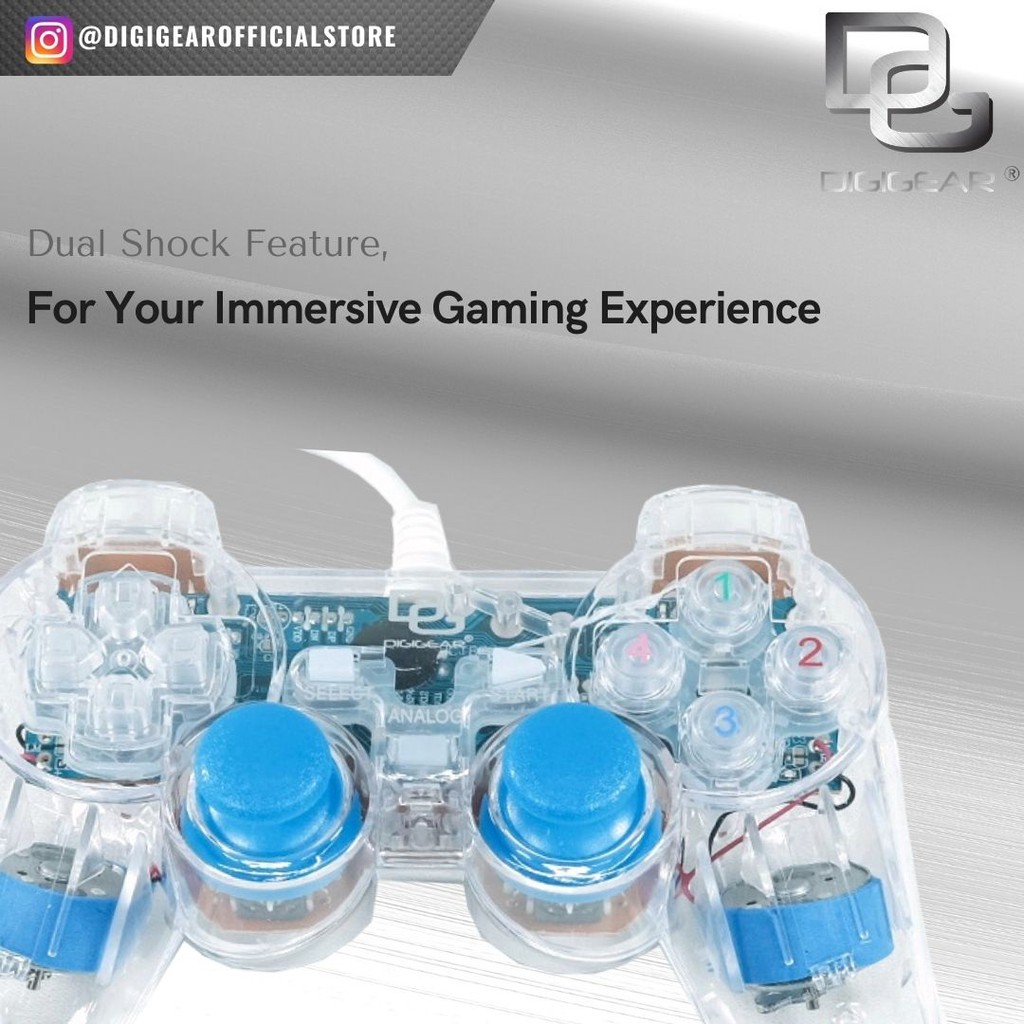 Jual DIGIGEAR | Gamepad Double Transparant Support Laptop&Komputer ...