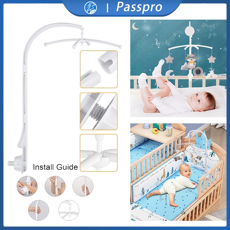 Jual Baby Crib Mobile Bed Bell Toy Rotate Holder DIY Hanging Arm