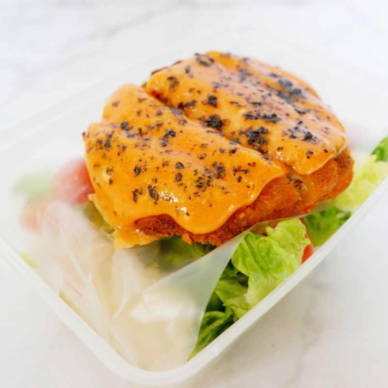 Jual Salad Katsu Mentai Vegan Katsu Jamur (Eggless, Dairy Free, Onion