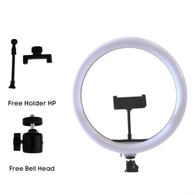 Impodio Ringlight Diameter 26 CM 3 Warna Dimmable