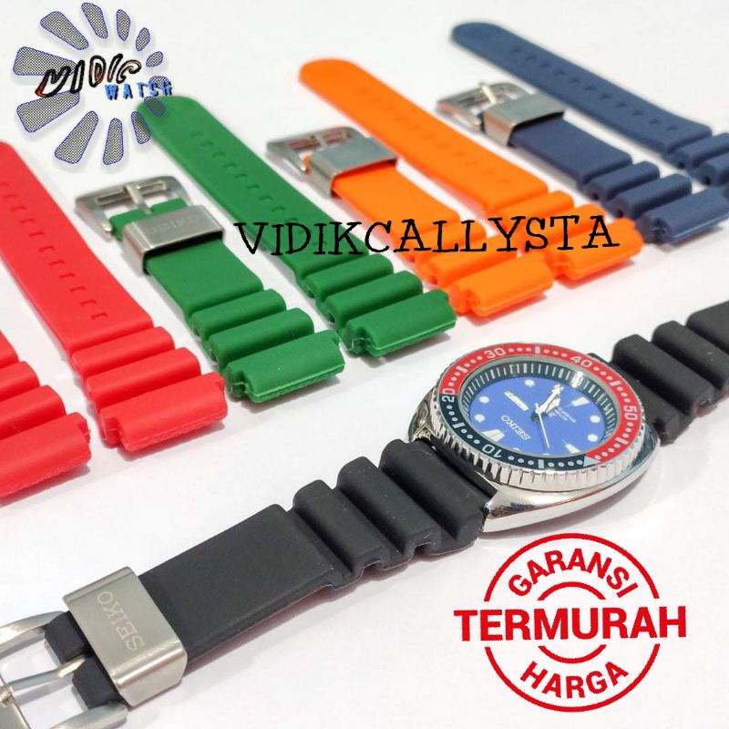 Jual STRAP TALI JAM SEIKO DIVER PROSPEX SKX007 22 MM SILICONE SOFT PREMIUM Shopee Indonesia