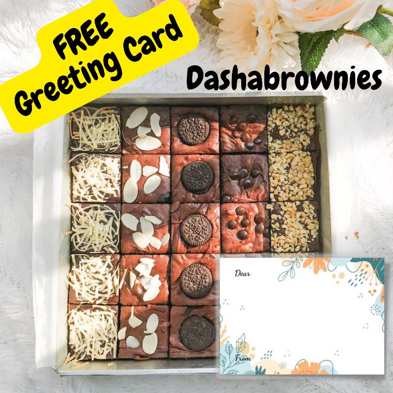 Jual Dasha Fudgy Brownies Shiny Crust Dark Chocolate Sekat Ukuran X Cm Isi Pcs Shopee