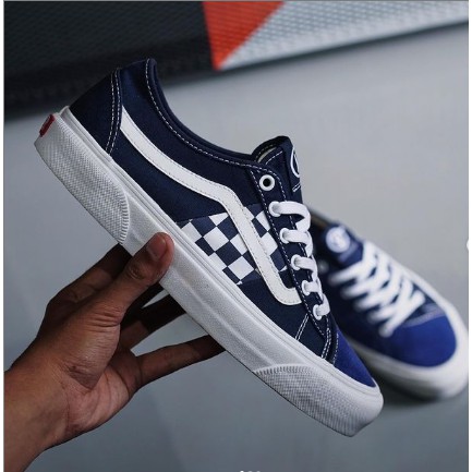 Jual VANS BESS NI CHECK OFF Navy Steve Navy Shopee Indonesia