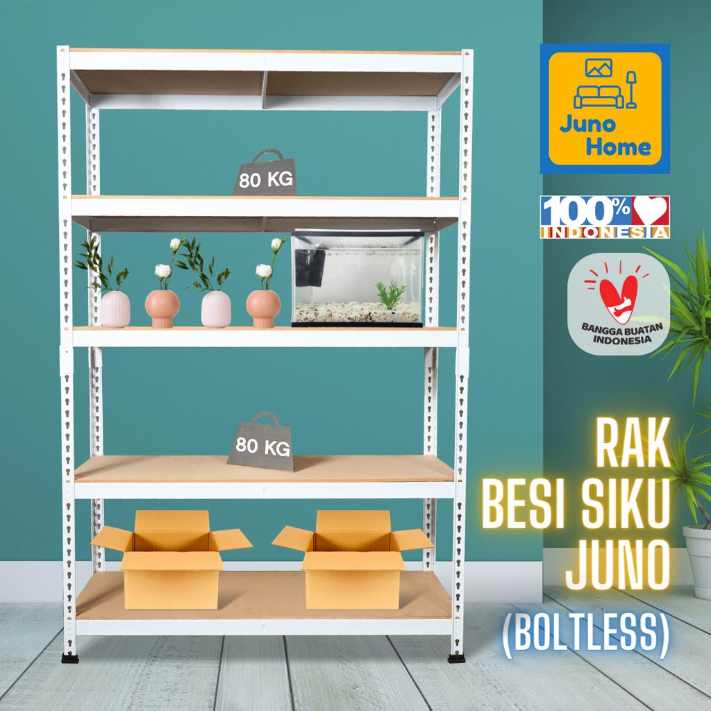 Jual Juno Home Rak Besi Siku Serbaguna 5 Susun Rak Gudang Kapasitas ...