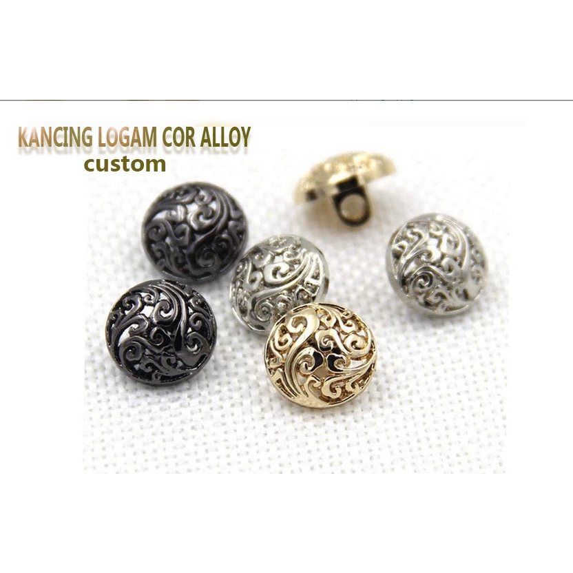 Jual Produsen kancing logam alloy dan anhass krum gold silver untuk ...