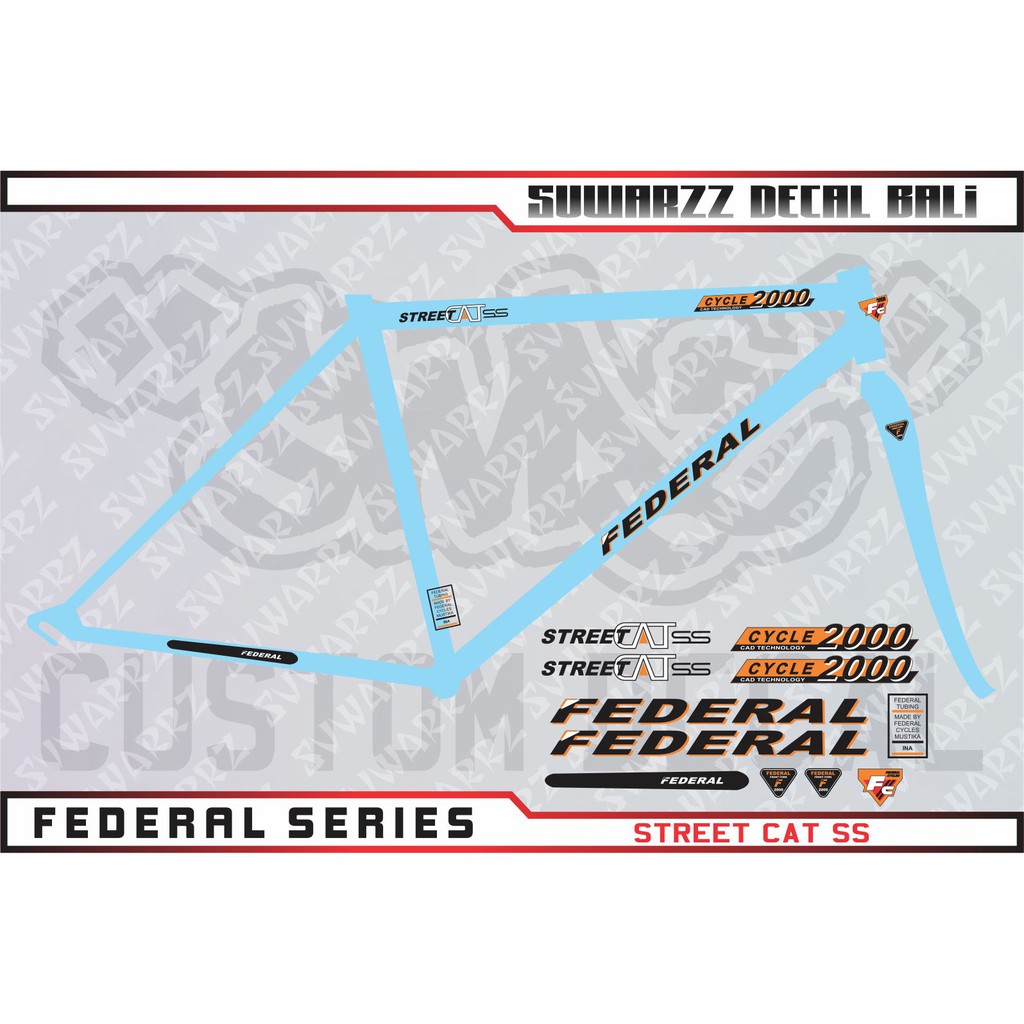 Jual DECAL STIKER STICKER FEDERAL SERIES STREET CAT SS | Shopee Indonesia