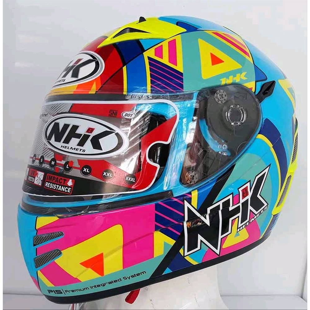 Jual HELM HK TERMINATOR 2VISOR PIGMENT BLUE ORIGINAL | Shopee Indonesia