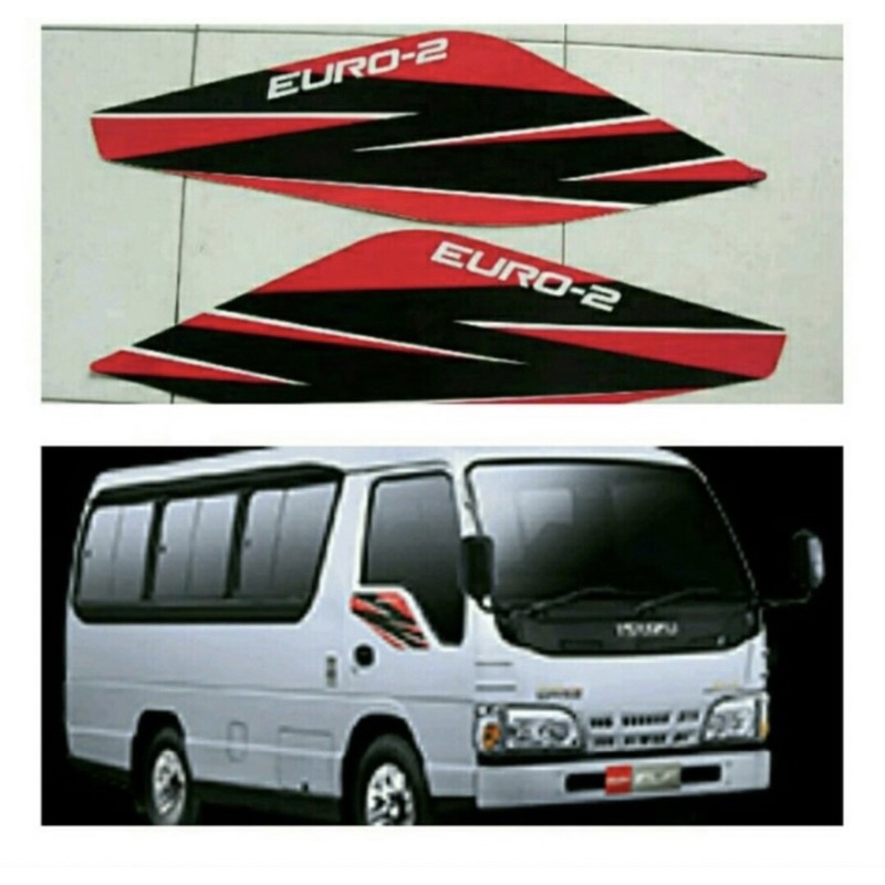 Jual Sticker pintu isuzu elf merah hitam | Shopee Indonesia