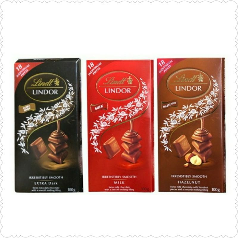 Jual Lindt Lindor Milk Chocolate 100gr Shopee Indonesia 3742