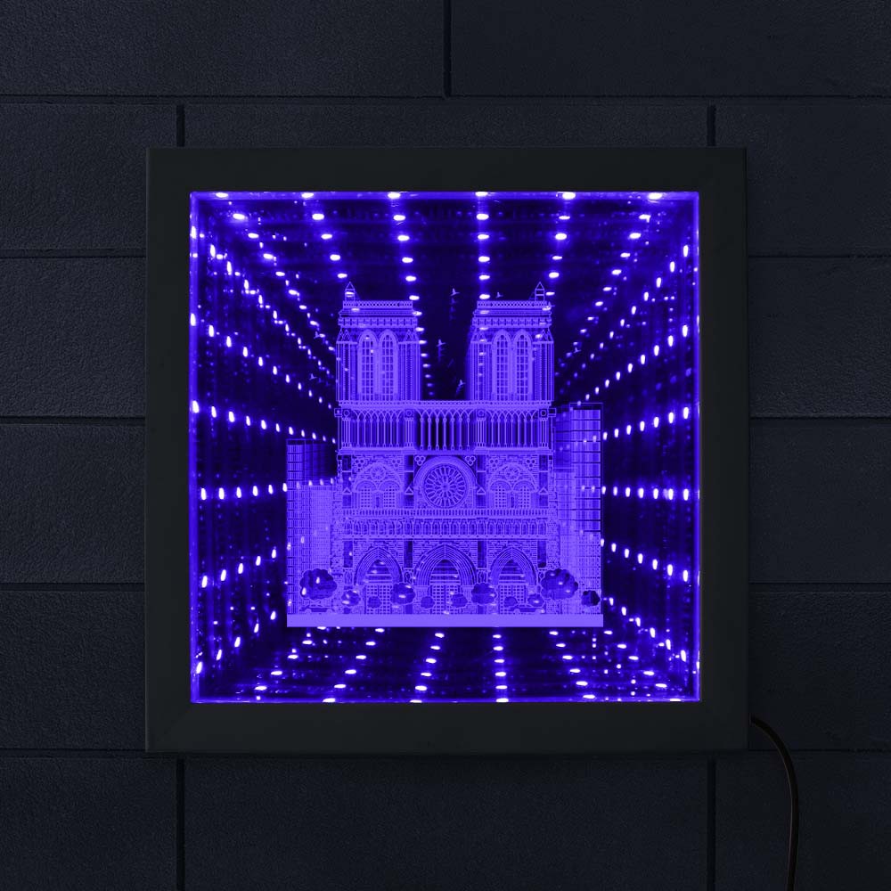 Jual Free Ongkir French Cathedral Notre Dame De Paris LED Vortex Tunnel ...