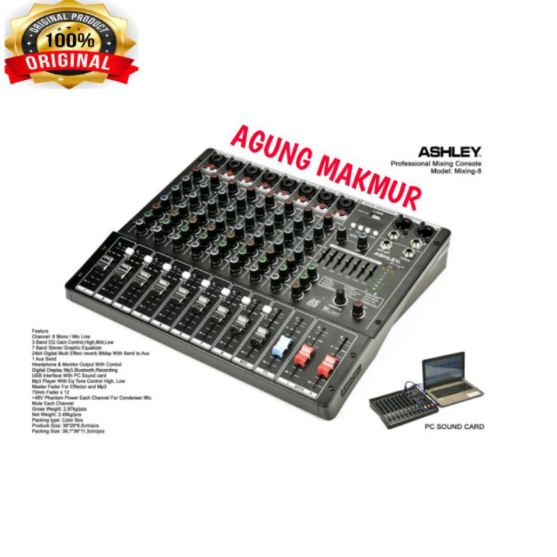 Jual Mixer Ashley Mixing 12 Original 12 Channel USB Interface ...