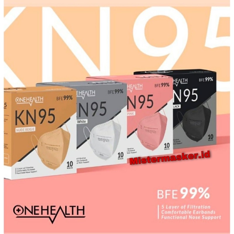 Jual MASKER KN95 ONE HEALTH BFE 99% ORIGINAL 100% IZIN KEMENKES MEDIS ...