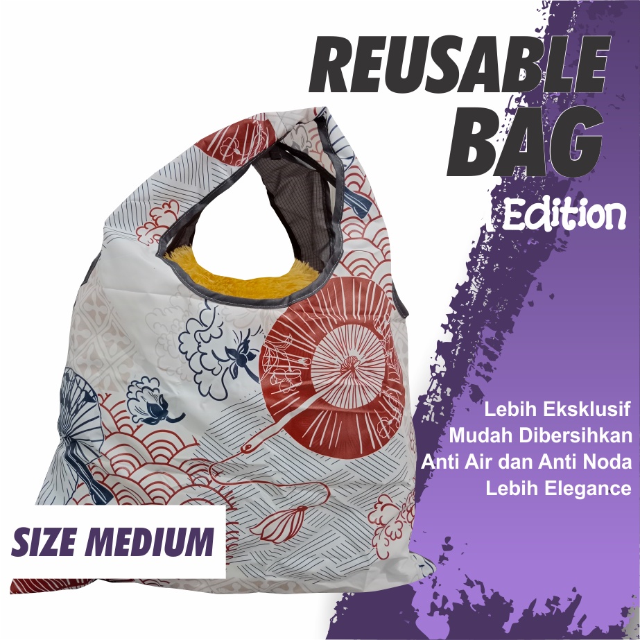 Jual Shopping Bag Tas Belanja Totebag Lipat Medium Limited Edition