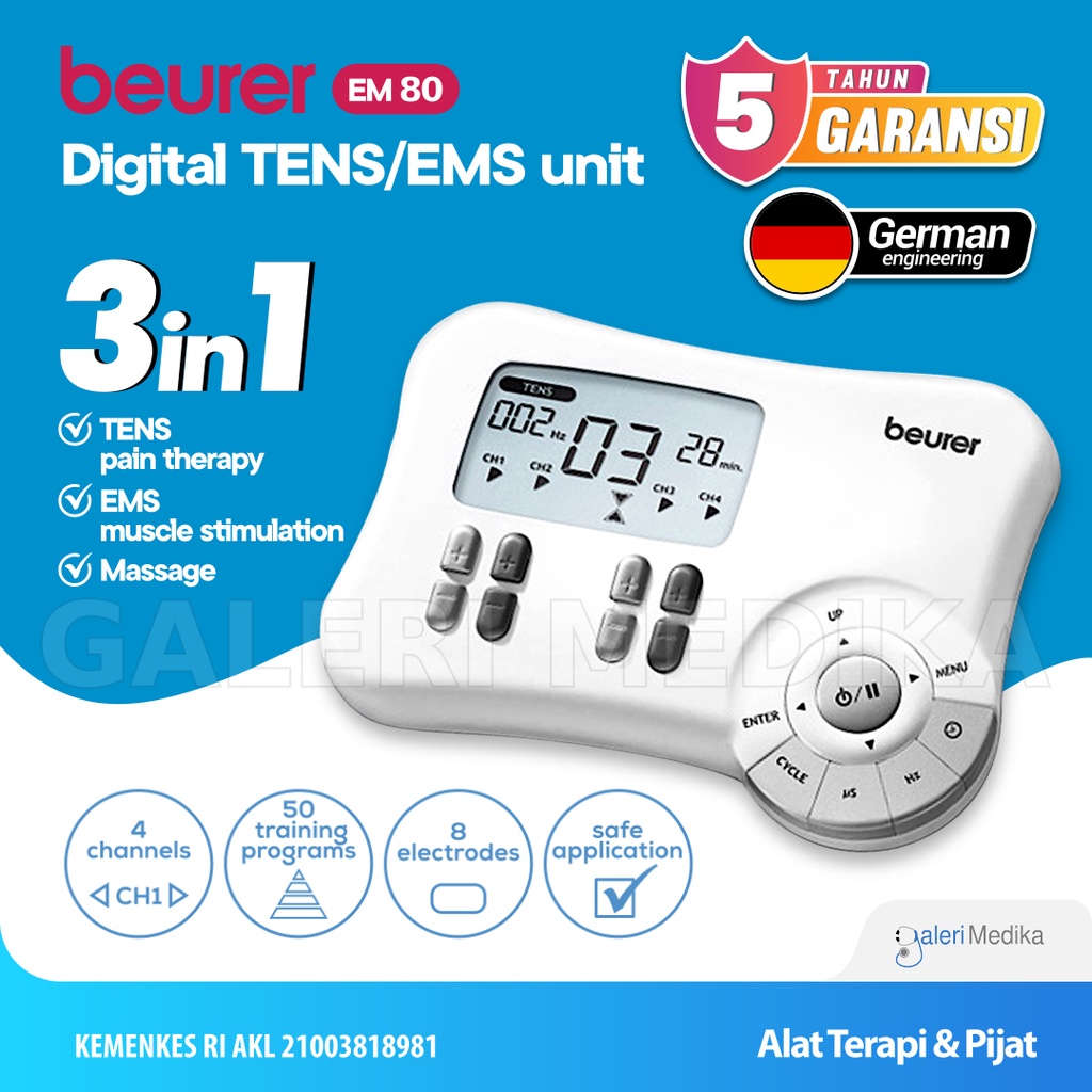 Beurer EM 80 3-in-1 digital TENS/EMS unit –