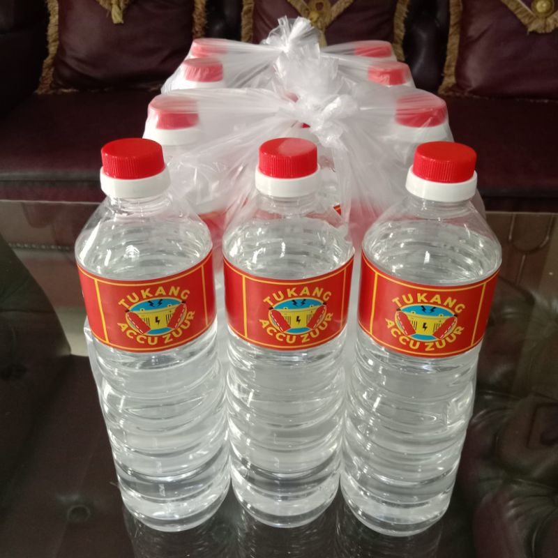 Jual Air Accu Zuurair Accu Merah 1l Shopee Indonesia 5637