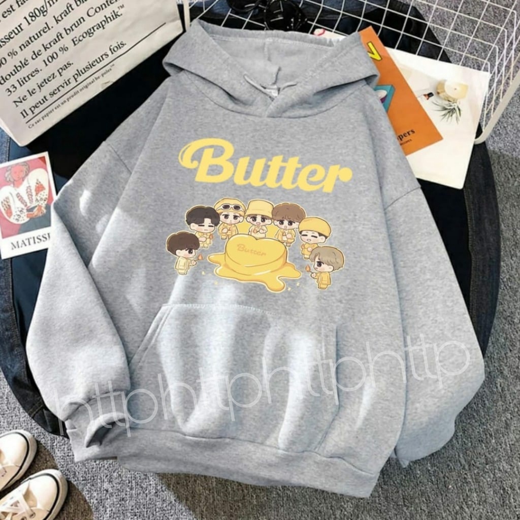 Bts Butter Bts Original Hoodie Jual COD HOODIE BUTTER BTS CARTOON