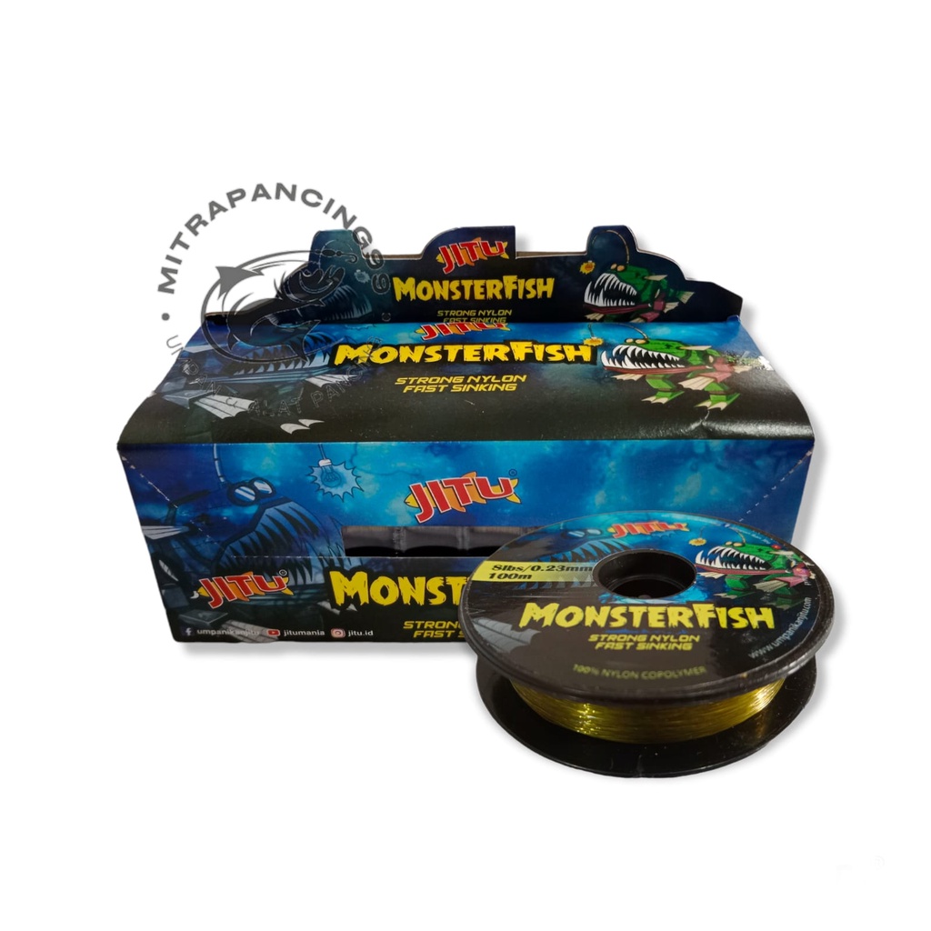 Jual 1 Spool Tali Pancing / Senar Pancing Monster Fish 100 M | Shopee ...