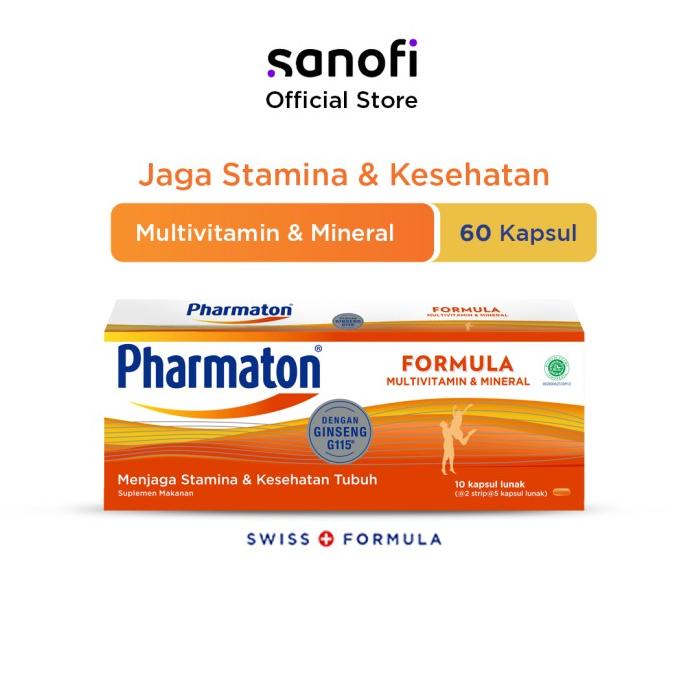 Jual Pharmaton Formula 60s Multivitamin Jaga Stamina dan Kesehatan Lc