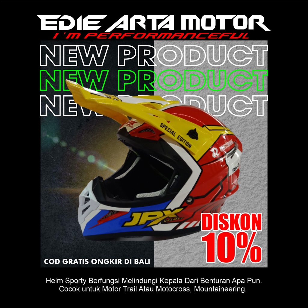 Jual JPX HELM FOX RANS MRH FERRARI (XL) | Shopee Indonesia