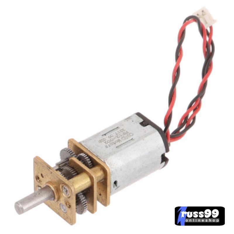 Jual Dinamo Mini Motor DC 3V-12V 60RPM Slow Speed Micro Mini N20 Full ...