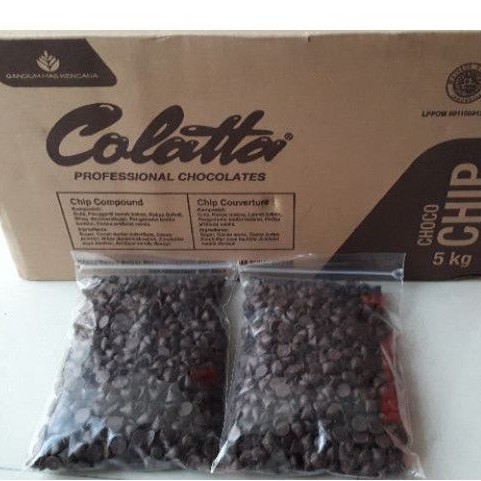 Jual Colatta Choco Chip Compound 250gr repack chocochip | Shopee Indonesia