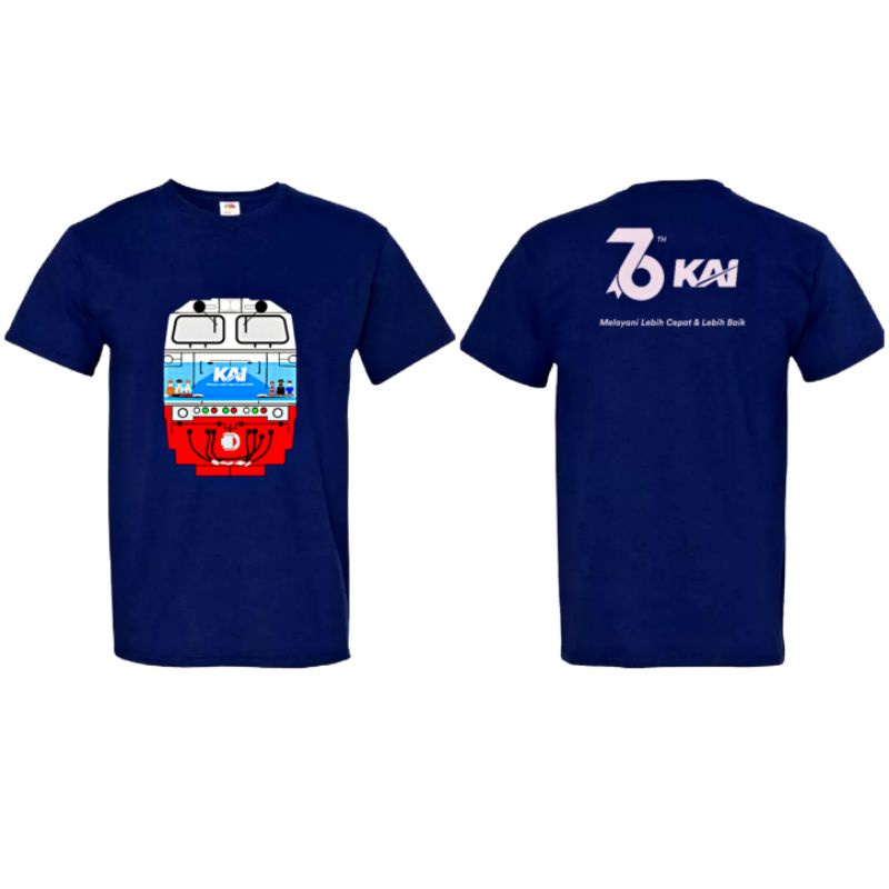 Jual Kaos Kereta Api Livery Hari Ulang Tahun Ke 76th Kai Bumn Kereta