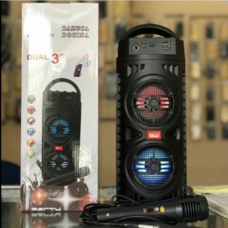 Jual Cod Speaker Bluetooth Karaoke Portable SK-71 | Shopee Indonesia