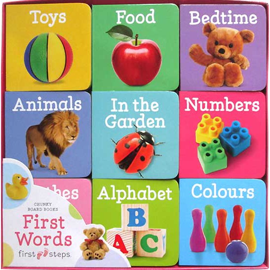 Jual Buku Bayi - Baby book - FIRST WORDS Chunky Board Books | Shopee ...