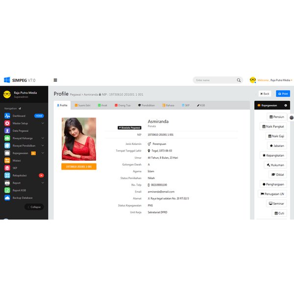 Jual Software Aplikasi SIMPEG Berbasis Web Versi Terbaru | Shopee Indonesia