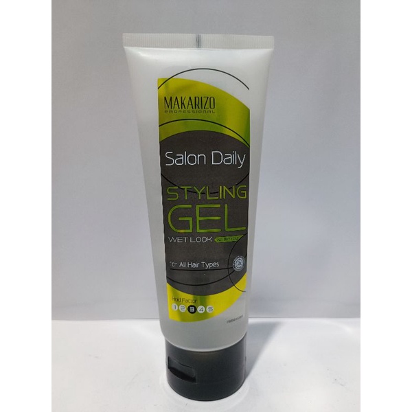 Jual Makarizo Salon Daily Styling Gel Wet Look 200ml Shopee Indonesia