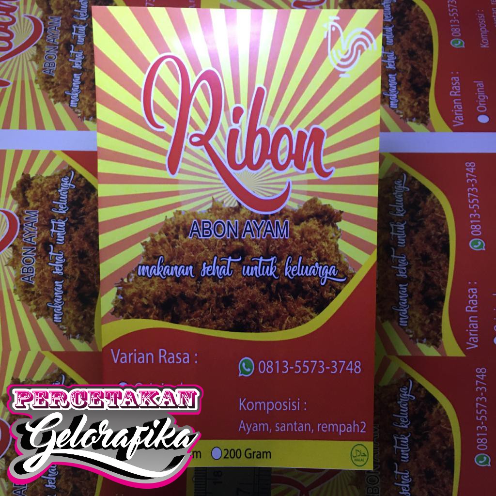 Jual Stiker Label Abon Dan Aneka Masakan Shopee Indonesia