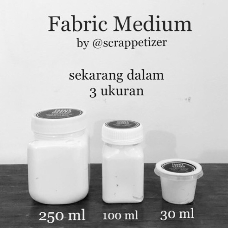 Jual fabric medium murah / 30 ml / 100 ml / 250 ml Shopee Indonesia