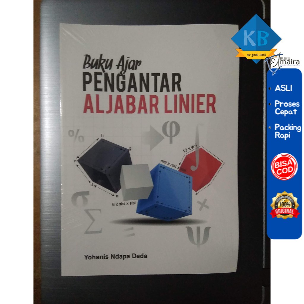 Jual Buku Ajar Pengantar Aljabar Linear Yohanis Ndapa Deda