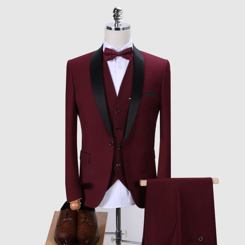 Jual 2109005 Jas Pengantin Jas Formal Hitam Biru Merah Maroon | Shopee ...