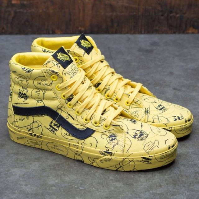 Jual Vans Sk8Hi x Peanuts "Charlie Brown/Maize" Shopee Indonesia