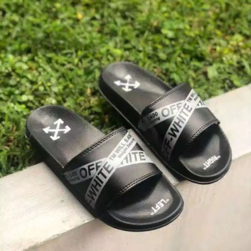 Sandal off 2024 white shopee